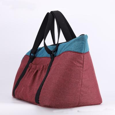 China Comfortable Soft Sided Dog Tote Carrier Bag For Pet Travel Fashion Pet Portable Canvas Carrier for sale