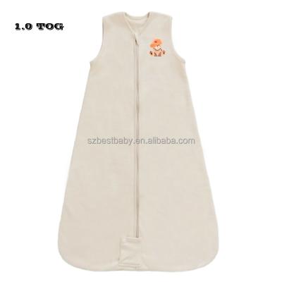 China Breathable 1.0 HVAC Sleeveness Light Weighted Cotton Wearbale Baby Blanket Sleep Bag for sale