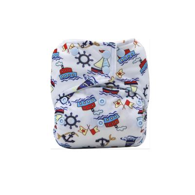 China Pul Pocket Cloth Printed Eco-Friendly Baby Nappies Waterproof Reusable Cloth Diapers Washable Infant Diaper for sale