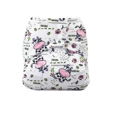 China Printed Baby Cloth Diapers Clothes Adjustable Washable Reusable Diapers for sale