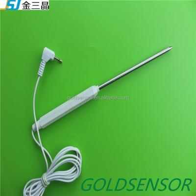 China Cheap Rectal Temperature Sensor OEM NTC Thermistor Fruit Temperature Probe With Plastic Handle for sale