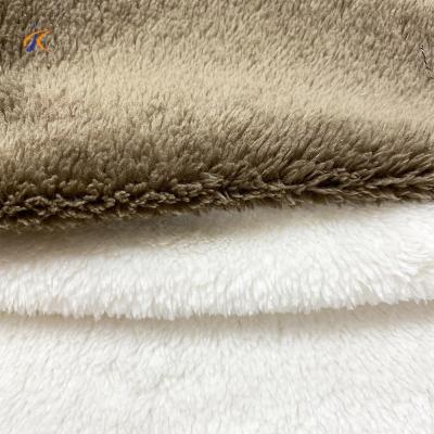 China Luxury High Quality Soft Double Sided Plush Faux Fur Fabrics Anti-skid White Faux Fur Fabric Multicolor for sale