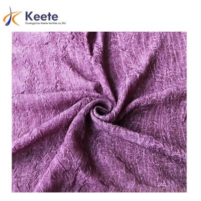 China Shrink-Resistant 120gsm Soft Plain Dyed 100 Polyester Crepe Chiffon Fabric Cheap Wholesale for sale