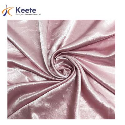 China Anti-static Wholesale Polyester Tatting Stain Silk Fabric Satin Often Wrinkle Cloth Apparel Satin Fabric for sale