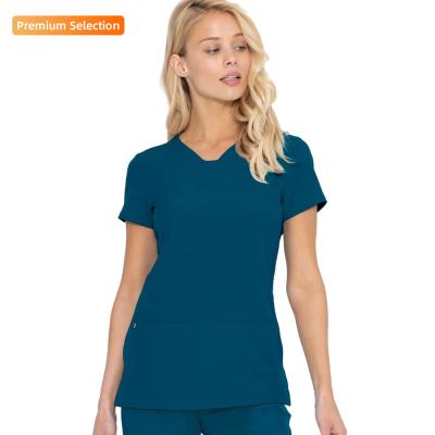 China Breathable Custom OEM ODM Fashionable Scrub Sets Jogger Hospital Medical Nurse Scrub Set Uniform for sale