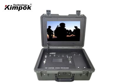 China Tactical Wireless COFDM Video Receiver with 17 inch LCD Screen Ground Control Station for sale