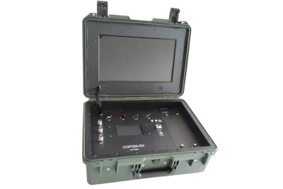 China Ground Control Base Station COFDM Wireless Video Receiver with 17 Inch Monitor for sale