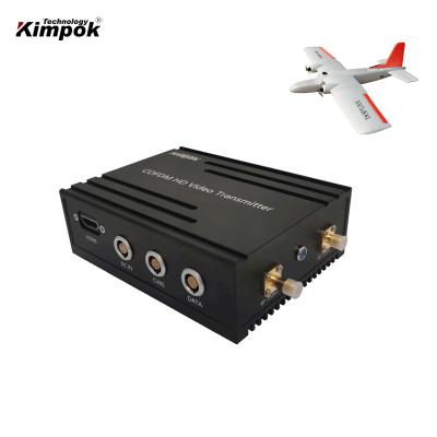 China 300-900Mhz UAV Transmisor de video inalámbrico 5W COFDM Drone de largo alcance enlace de datos con molde privado y velocidad máxima 450km / h en venta