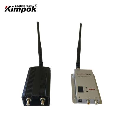 China 8 Channels 1.2Ghz Long Range Analogue Wireless Video Transmitter with 5 Watt RF Power Up to 100km LOS from Air to Ground for sale