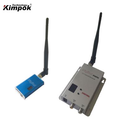 China Mini 5W FPV Transmissor de vídeo e receptor FM Modulação para transmissão de longa distância à venda