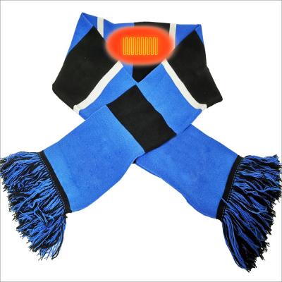 China Knit Scarf Heated Outdoor Sport Knit Scarf With Heating And Vibration For Winter for sale