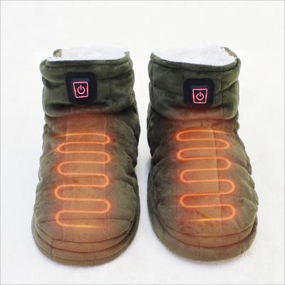 China Electric Heating 3.7V Battery Heated Slippers For Home Use for sale