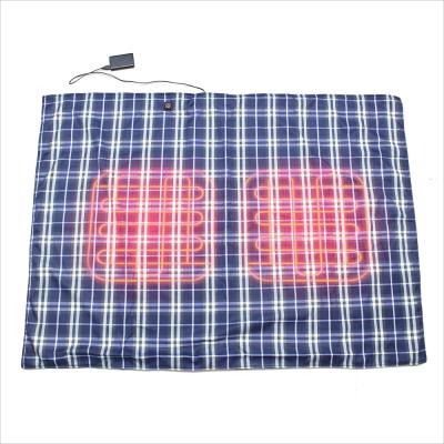 China Hotel heated checkered blanket for home use or outdoor blanket for sale