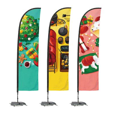 China High Quality Automotive Teardrop Outdoor Promotional Advertising Flags With Cross Base for sale