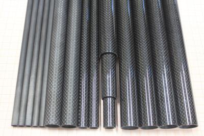 China Colorful Large Diameter Roll Wrapped Carbon Fiber Tube High Strength for sale