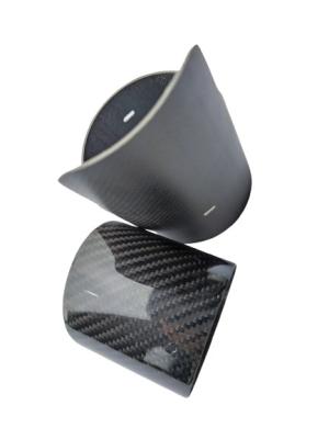 China Large Diameter Wrapped Carbon Fiber Tube For Automobile Exhaust Pipe for sale