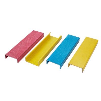 China Impact Resistance FRP Pultruded Profiles GRP C Shaped Construction Channel C Beam for sale