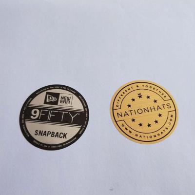 China Waterproof China Supplier Cheap Self Adhesive Custom Die Cut Silver Gold Foil Hat Stickers for sale