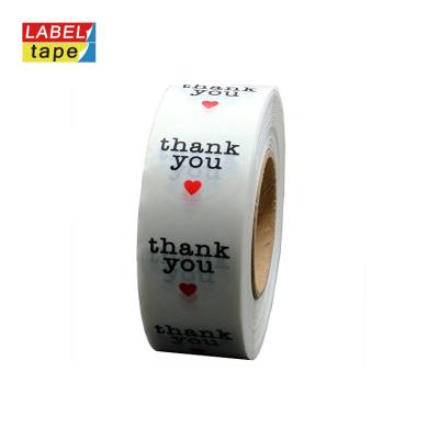 China Logo Waterproof Thank You Custom Self Adhesive Printed Stickers Waterproof for sale