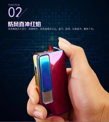 China Windproof Personality USB Rechargeable Design Lighter Luxurious Appearance USB Rechargeable Electric Lighter for sale