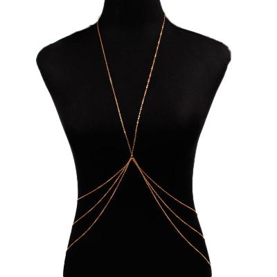 China FASHIONABLE Luxurious Multilayer Decorative Jewelry Body Jewelry Chain Slave Chain For Women for sale