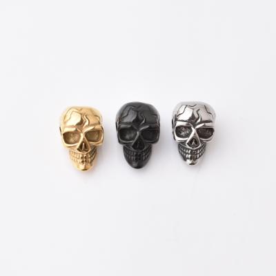 China For DIY Bracelet Hot Sale Stainless Steel Skulls Charms Pendants For Rope Diy Accessories Bracelet Making for sale