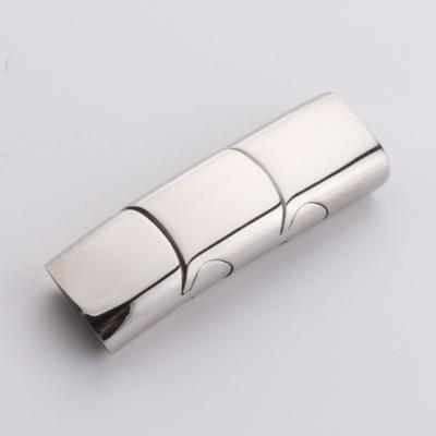 China For DIY Bangle Stainless Steel Bracelet High Quality Shiny Polishing Adjustable 12x6mm Clasp for sale