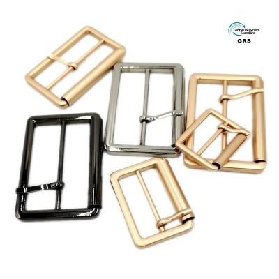 China Metal Pin Belt Buckle Handbag Zinc Alloy Double D Ring Buckle For Handbag of Pin Belt Buckle Belt Accessories Custom Logo for sale