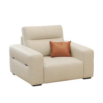 China Other Modern fashionable cream style single sofa chair cat claw leather minimalist sofa for sale