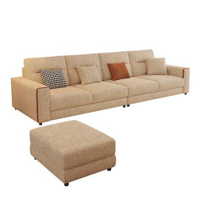 China Other Modern minimalist style removable cotton and linen fabric furniture linen sofa for sale