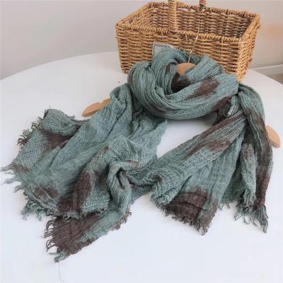 China Large Size Soft Smooth Mixed Woven Cavity Mesh Design Shawls Scarf Hijab Surprise Popular Prices For Women for sale