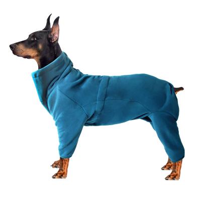 China Viable Dog Face Quadruped Fleece Clothes Winter Coat Cashmere Comfortable Clothing Solid Color Pet Thickened High Collar Warm for sale