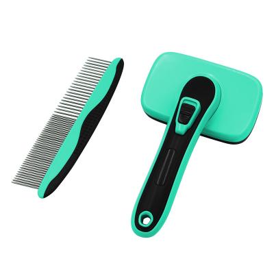 China New Viable Dog Grooming Tool Nail Trimmer Nail Folder Care Products Pets Hair Removal Brush Massage Needle Automatic Comb for sale