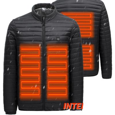 China Viable Men's Winter Thickening USB Heating Anorak Jacket Three Gears To Adjust Temperature Heating Shirt Coat for sale