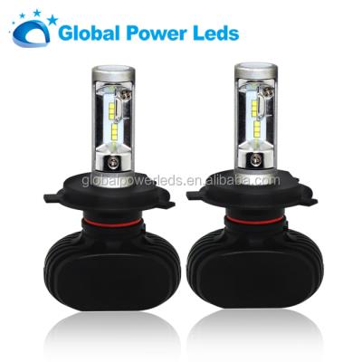 China Free Sample Aviation Aluminum 6063 Hot Sale CspChip 4000lm Guangzhou S1 H4 Led Car Headlight Dual Beam High Low Beam for sale