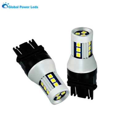 China high power 12V 24V 3030smd high power xenon P27W/5W T20 3157 white led car brake light warning rear light led bulbs GP-CT203730S15 for sale