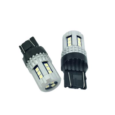 China Stop NEW 7443 LED 3030smd Super Brightness Car Bulb Tail Stop Light p21w/5w bay15d LIGHT auto brake lamp for sale