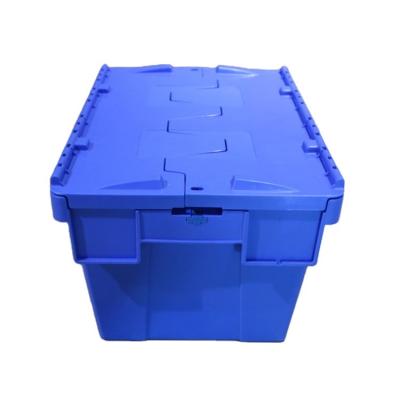 China Directly Supplied Plus Sustainable Plastic Box Manufacturer Tall Turnover Tilted Box With Cover for sale