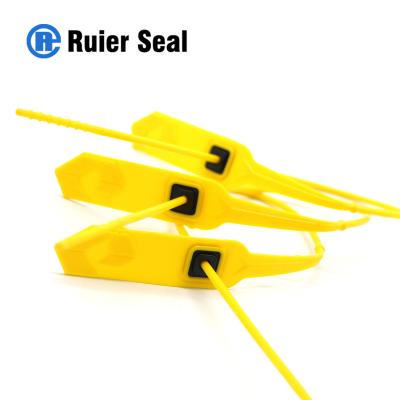 China REP107 clothing plastic seal tags plastic security seal for logistics airline plastic strap seals for sale