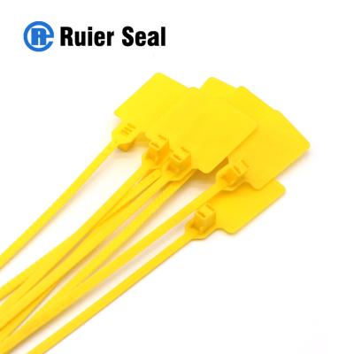 China REP202 plastic security seals tamper proof postal bag plastic strap seal with barcode for sale