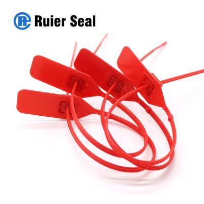 China REP106 plastic security strap seal for mail mag pull tight plastic strap seal with barcode for sale