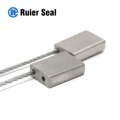 China REC002 adjustable barcoded cable seals aluminium cable seal 1.8mm wire for sale