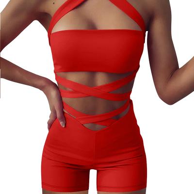 China 2021 New Products Summer Women's QUICK DRY Wangmu Sexy Halter Halter Suit For Women Outfit AM683 for sale