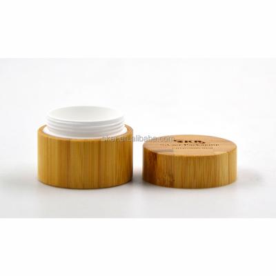 China Personal care biodegradable bamboo cosmetic bottle pp bamboo packaging for sale