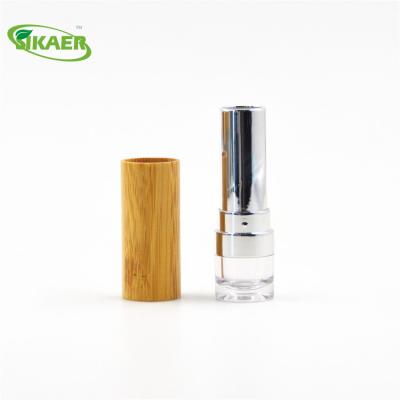 China Factory Sale Customized Bamboo Lipstick Tube/Container/Case Cosmetics Packaging for sale