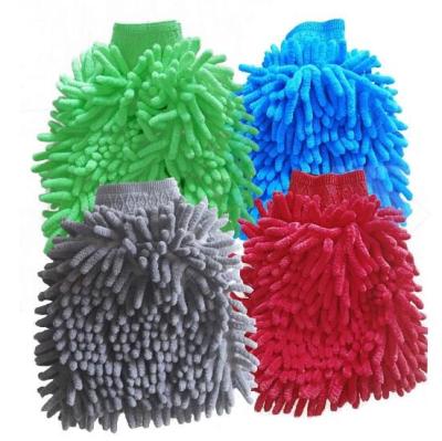 China Car Cleaning ZTTOOL Double Sides Microfiber Chenille Wash Mitt For Car Cleaning for sale