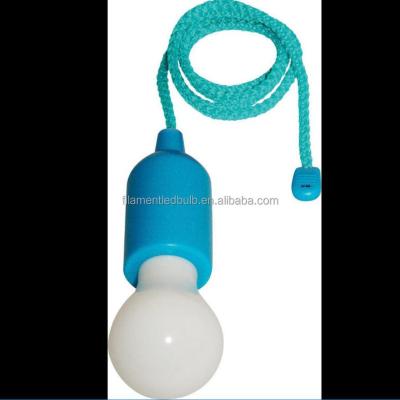 China Indoor Lighting Pull Rope Switch 1W Clic LED Light Bulb With Battery Operated for sale