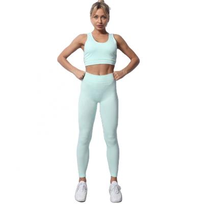 China Amazon Selling Yoga Set Women Fitness Clothing Women Sportswear High Quality Warm Breathable Gym Leggings Seamless Activewear Set for sale