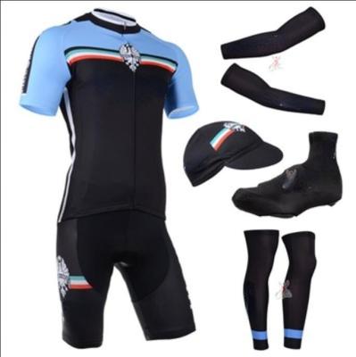 China Custom Wholesale Cycling Antibacterial Cycling Full Set Men's Full Set Quick Dry Breathable Wear For Professional Cycling Singlet for sale