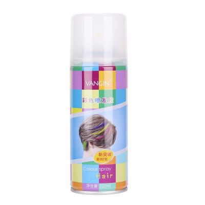 China Low Moq Aerosol Easy Operation Wholesale Price Instant Temporary Hair Dye Spray Hair Color for sale